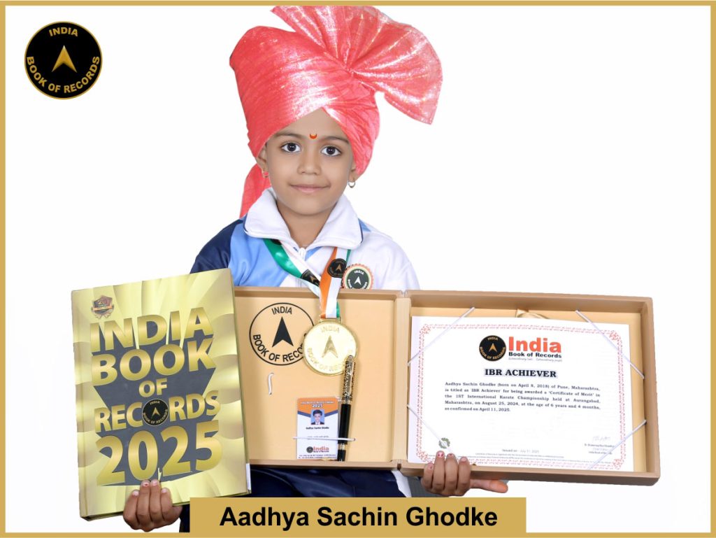 Aadhya Sachin Ghodke IBR Achiever for being awarded