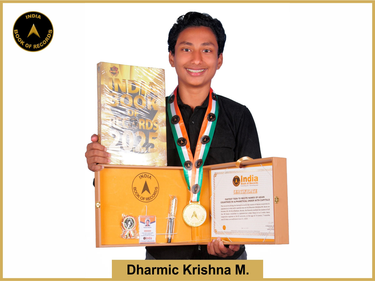 Fastest teen to recite names of Asian countries in alphabetical order with capitals