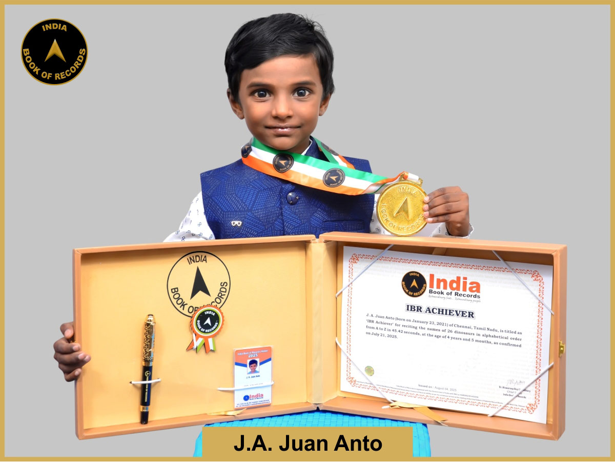 J. A. Juan Anto – IBR Achiever