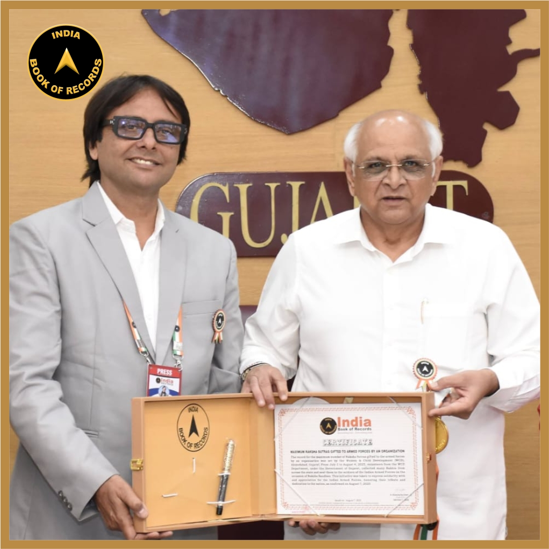 Maximum Raksha Sutras Gifted to Armed Forces by an Organization