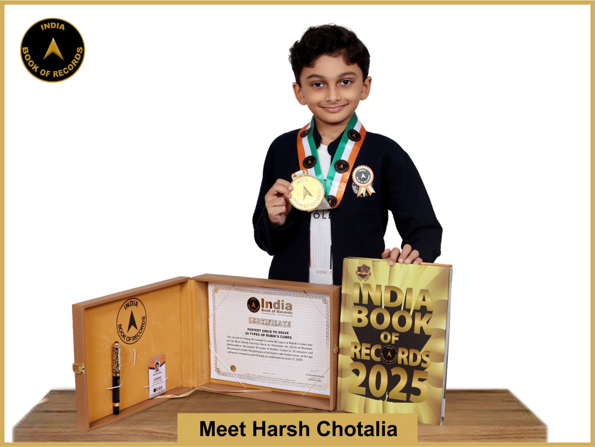 Fastest child to solve 50 types of Rubik’s Cubes