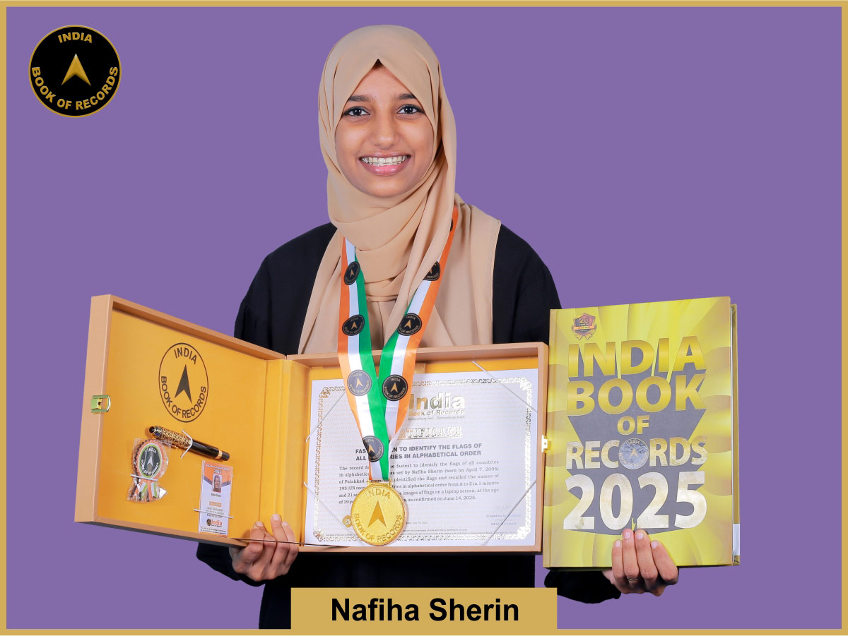 Fastest teen to identify the flags of all countries in alphabetical order