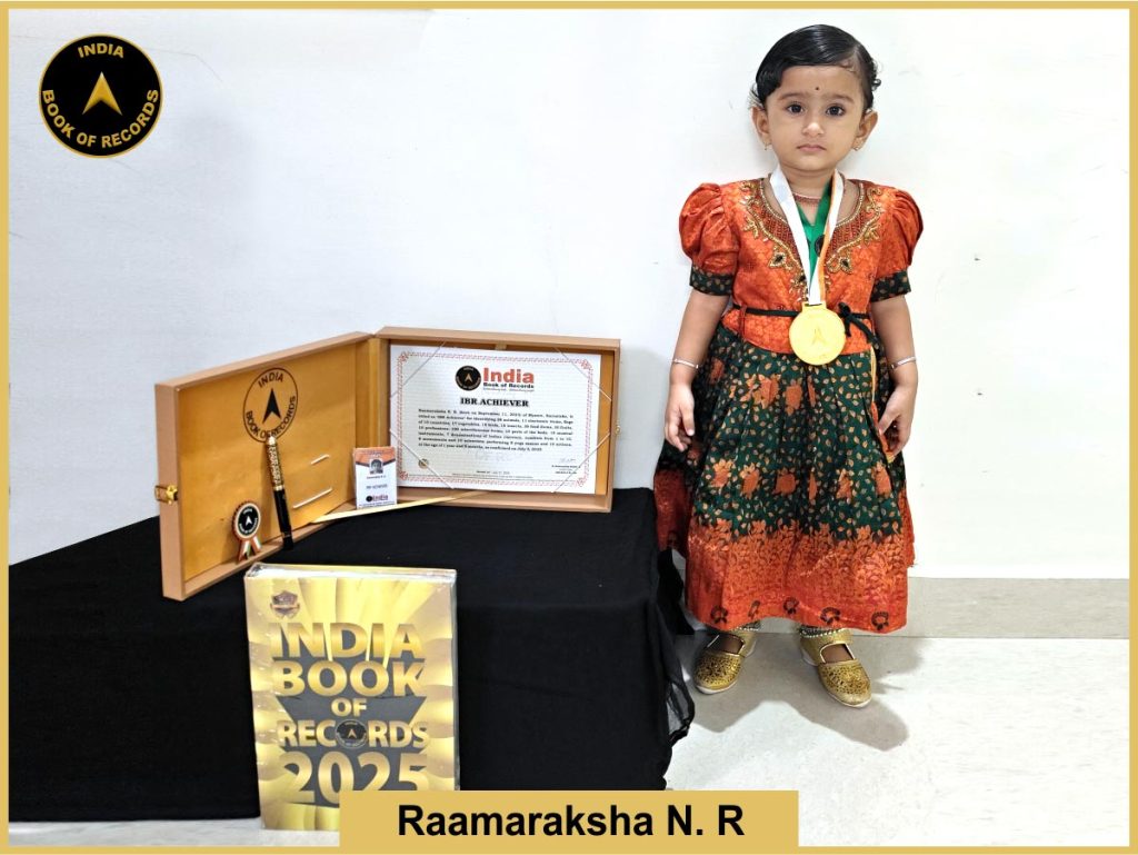 Raamaraksha N. R. IBR Achiever for identifying