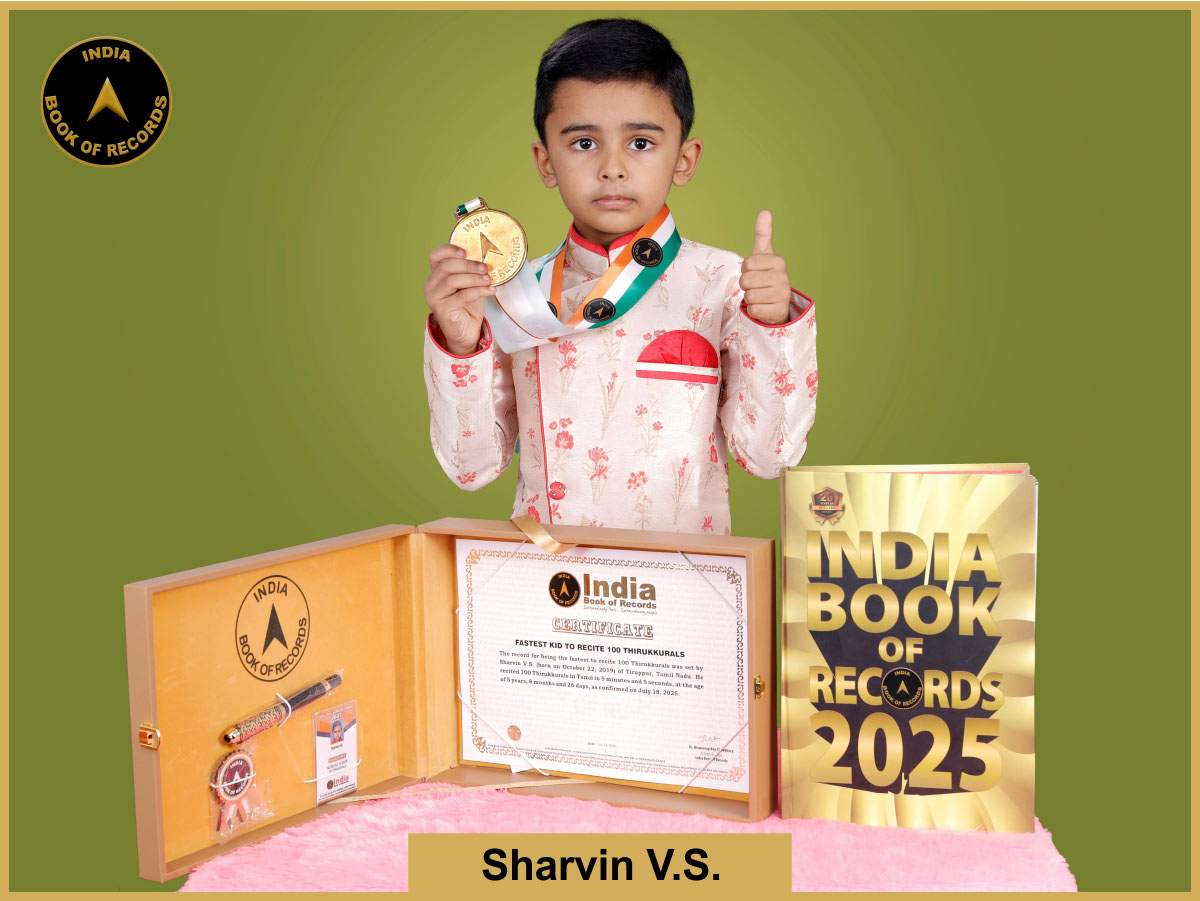 Fastest kid to recite 100 Thirukkurals
