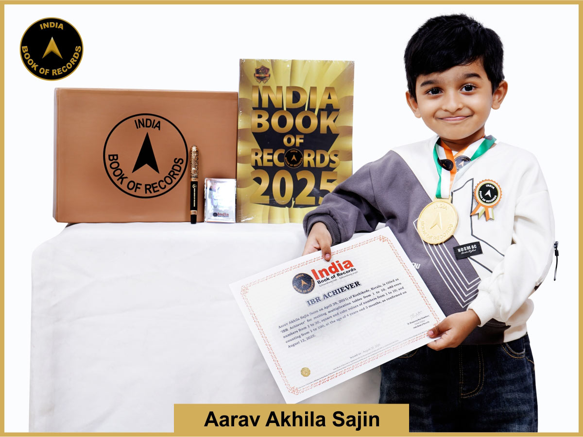 Aarav Akhila Sajin – IBR Achiever