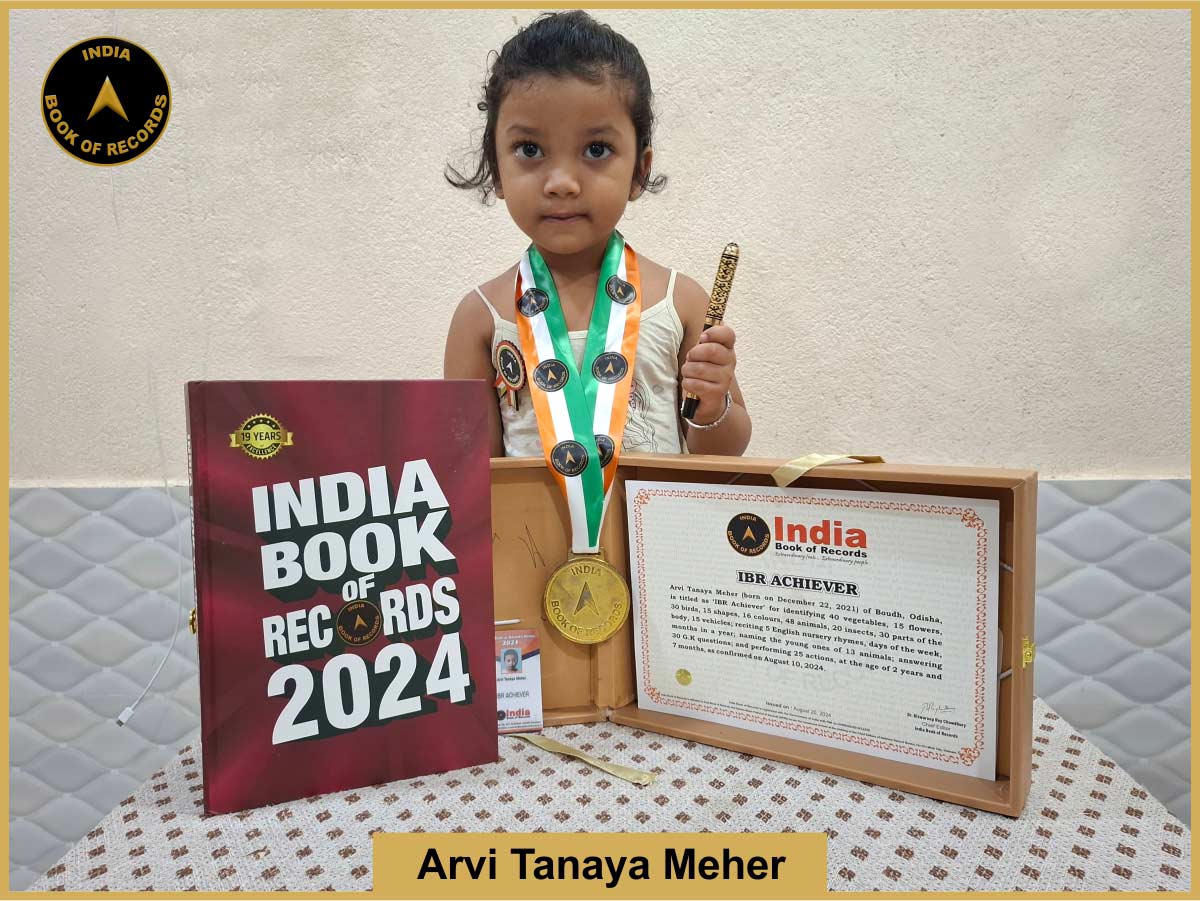 Arvi Tanaya Meher – IBR Achiever