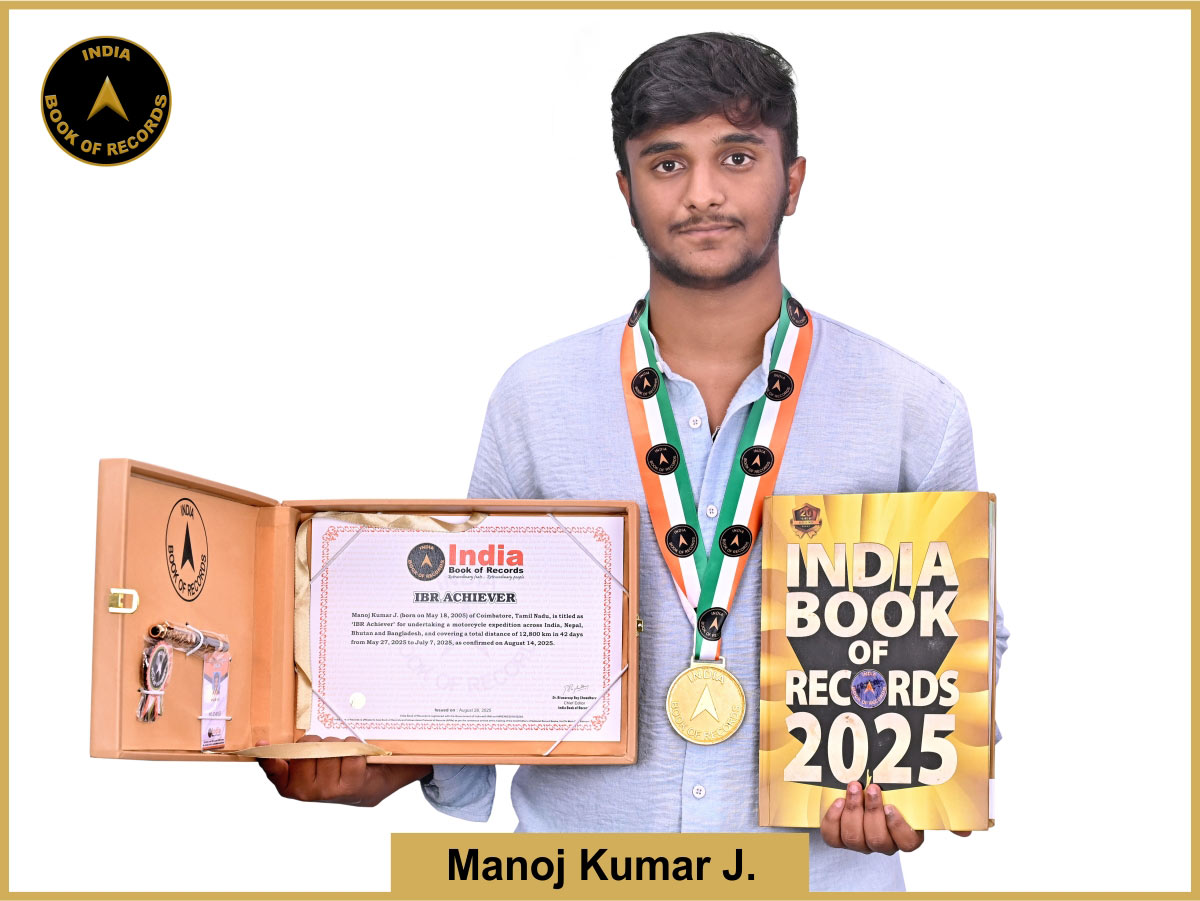 Manoj Kumar J. – IBR Achiever