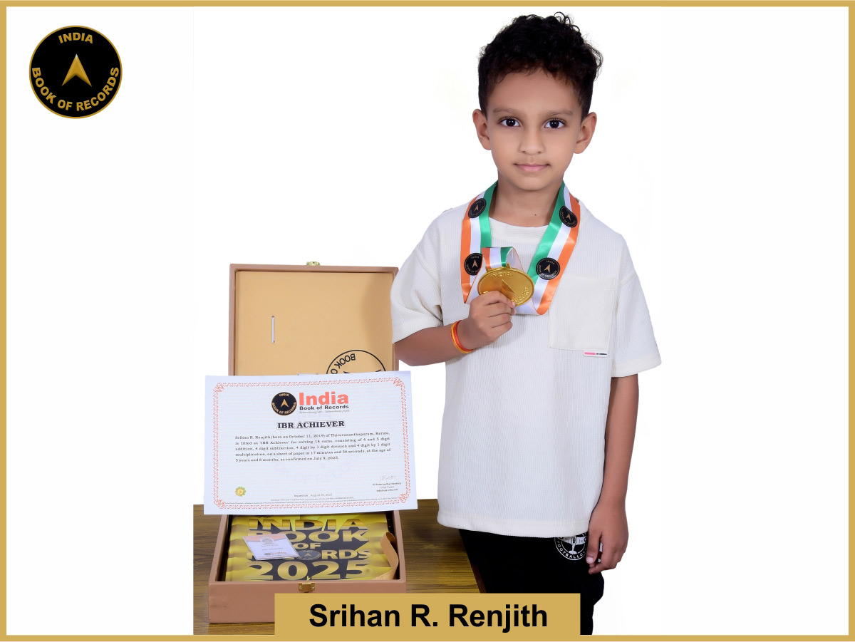 Srihan R. Renjith – IBR Achiever