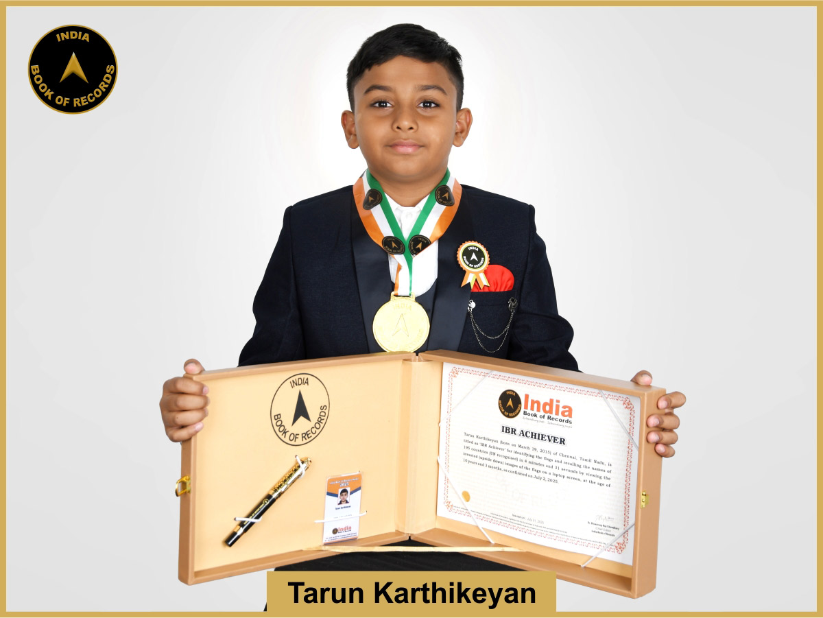 Tarun Karthikeyan – IBR Achiever