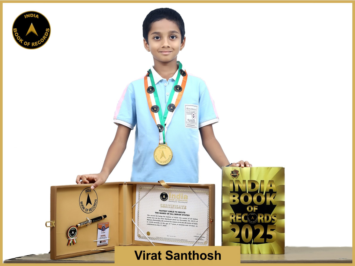 Fastest child to recite the names of all Indian states