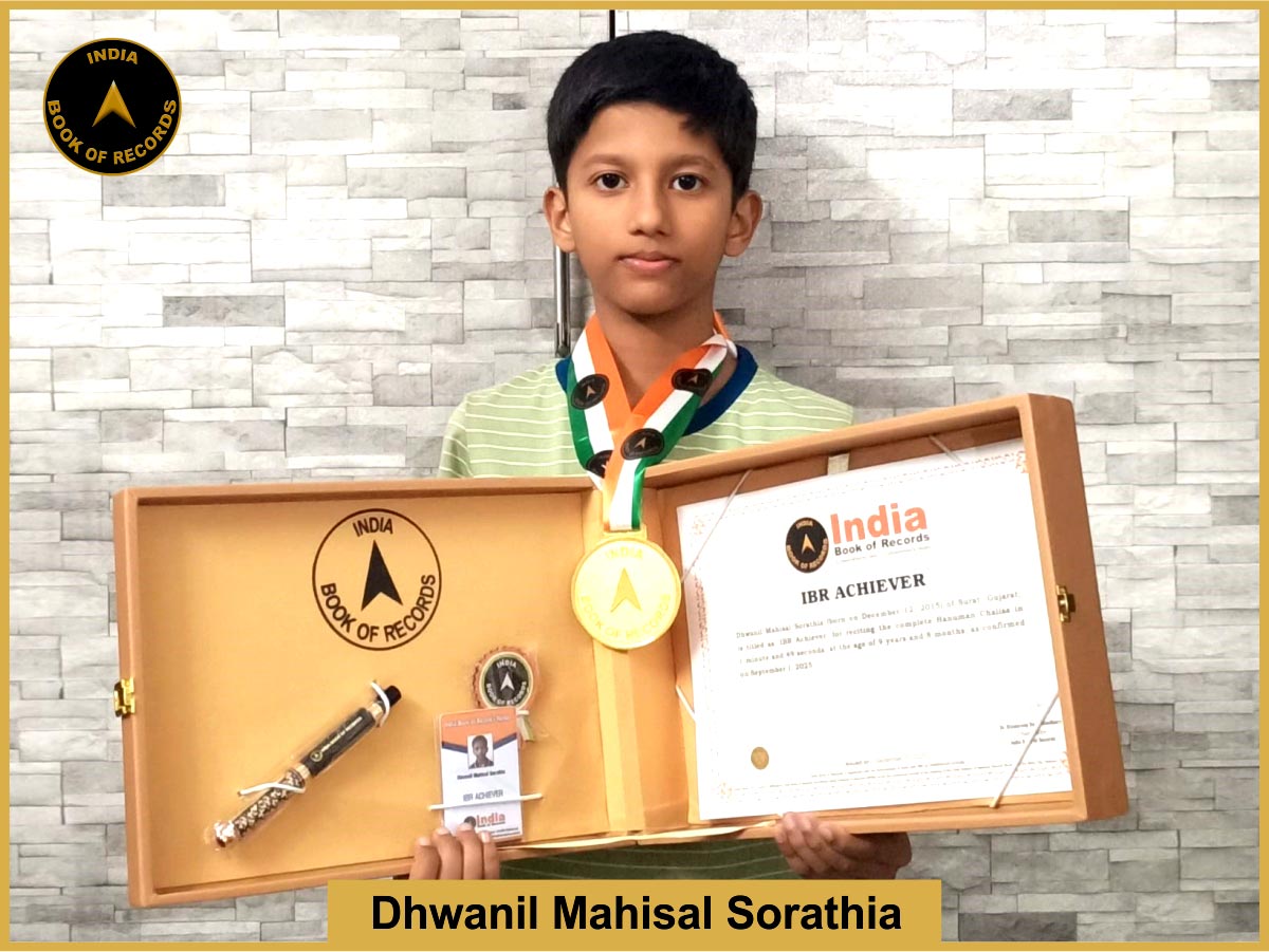 Dhwanil Mahisal Sorathia – IBR Achiever