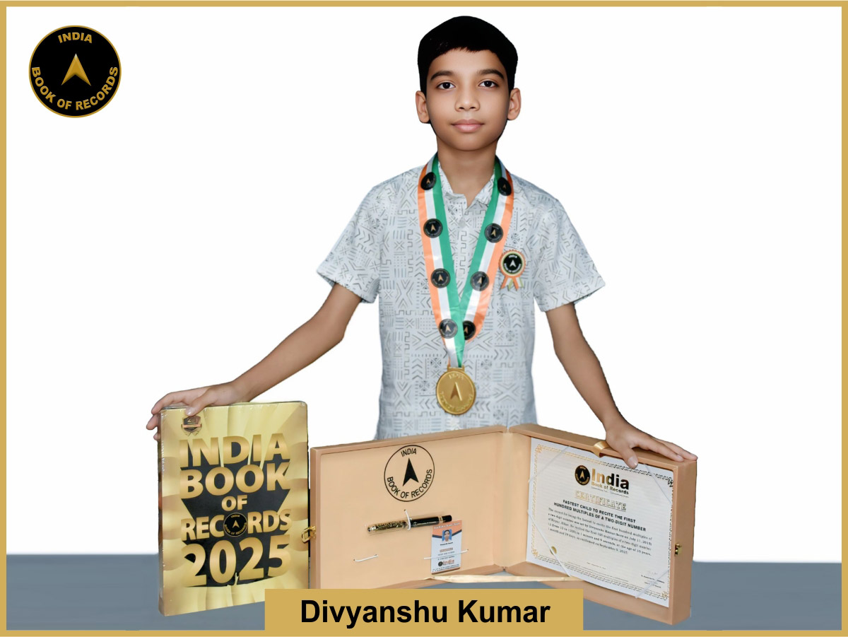Fastest child to recite the first hundred multiples of a two-digit number