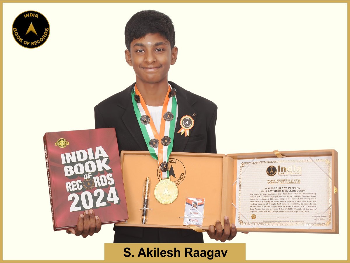 Fastest child to perform four activities simultaneously