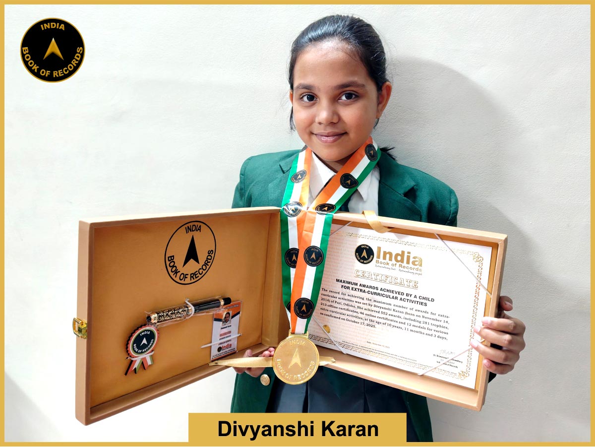 Maximum awards achieved by a child for extra-curricular activities 