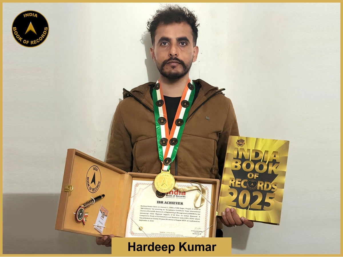 Hardeep Kumar – IBR Achiever