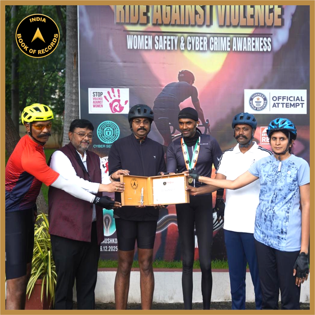 Fastest Road Cycling Awareness Ride for Drug-Free India and Women’s Safety
