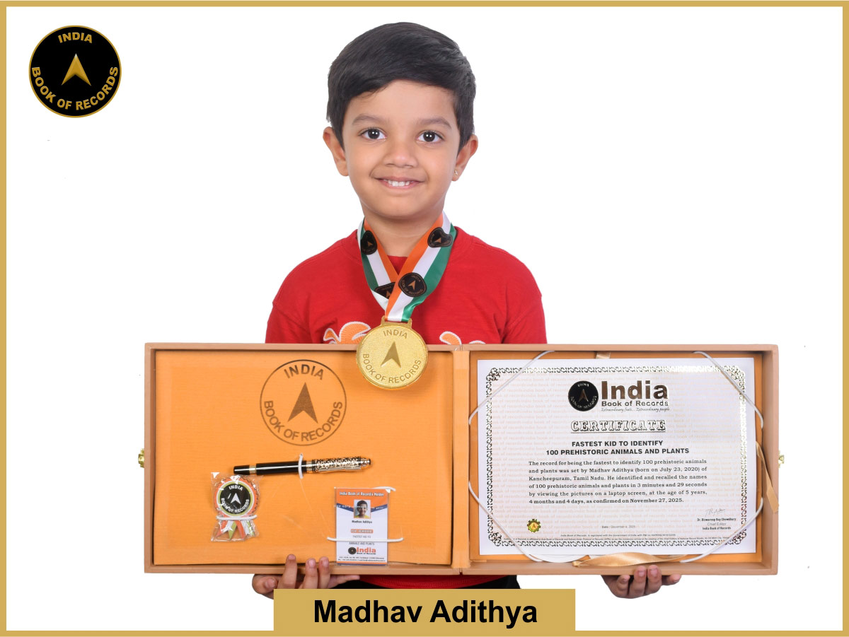 Fastest kid to identify 100 prehistoric animals and plants