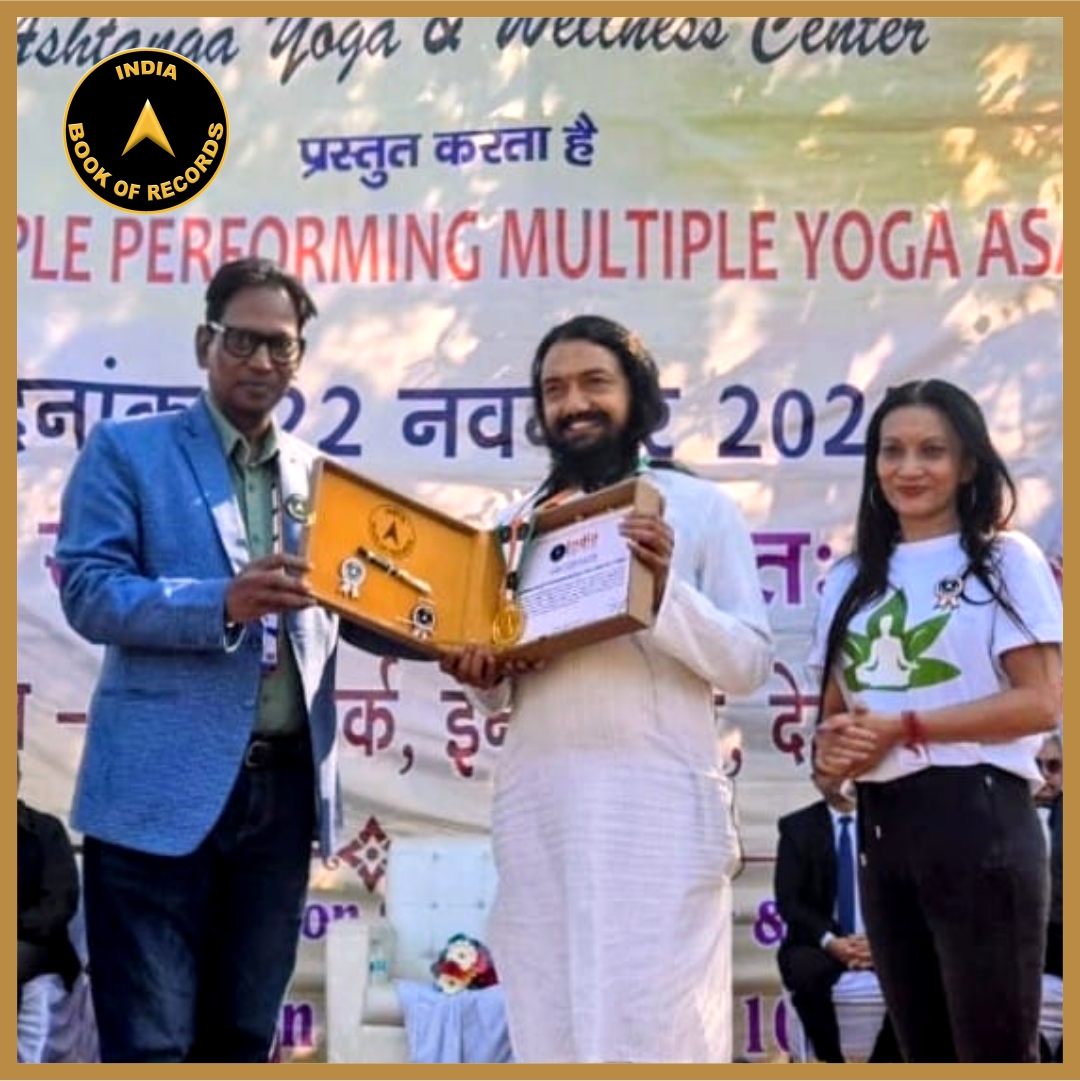 Maximum People Performing Multiple Yoga Asanas at a Venue