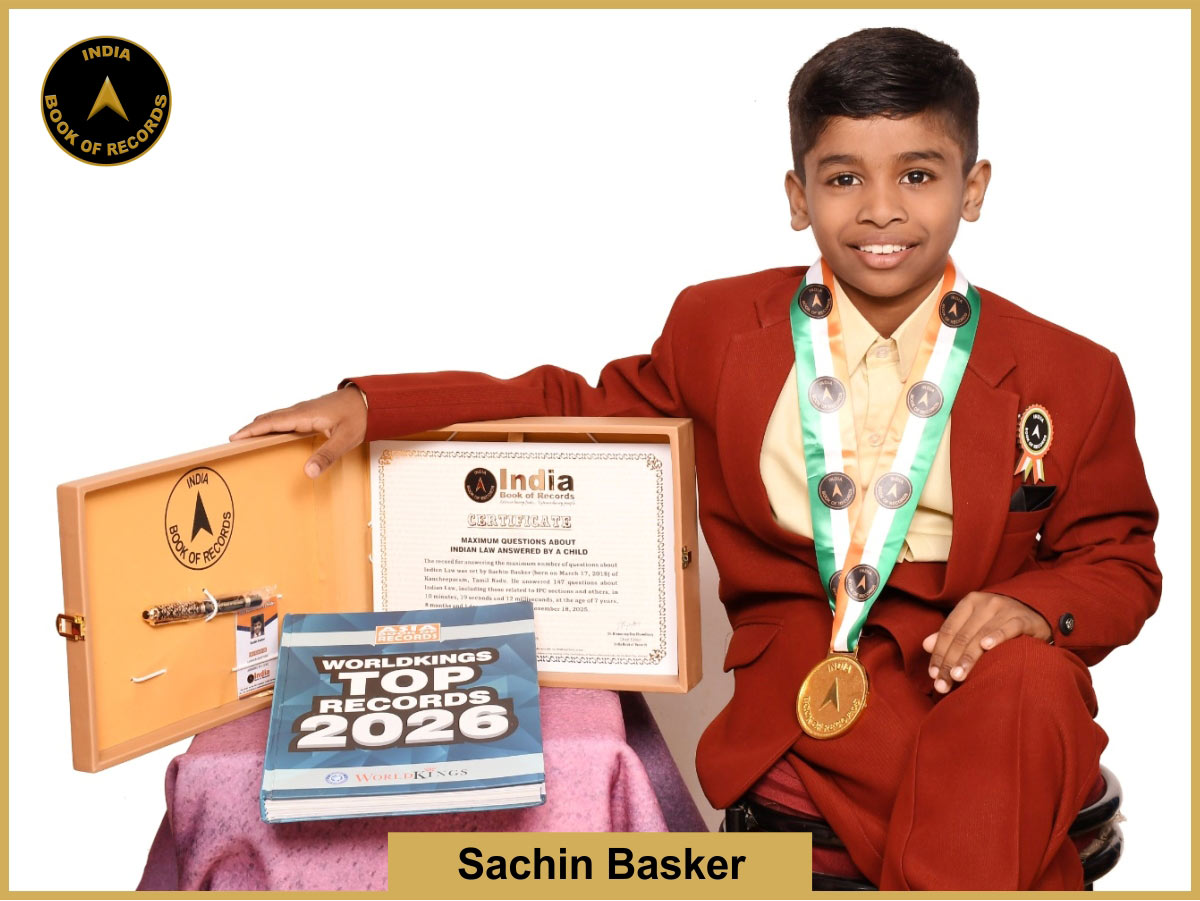 Maximum questions about Indian Law answered by a child