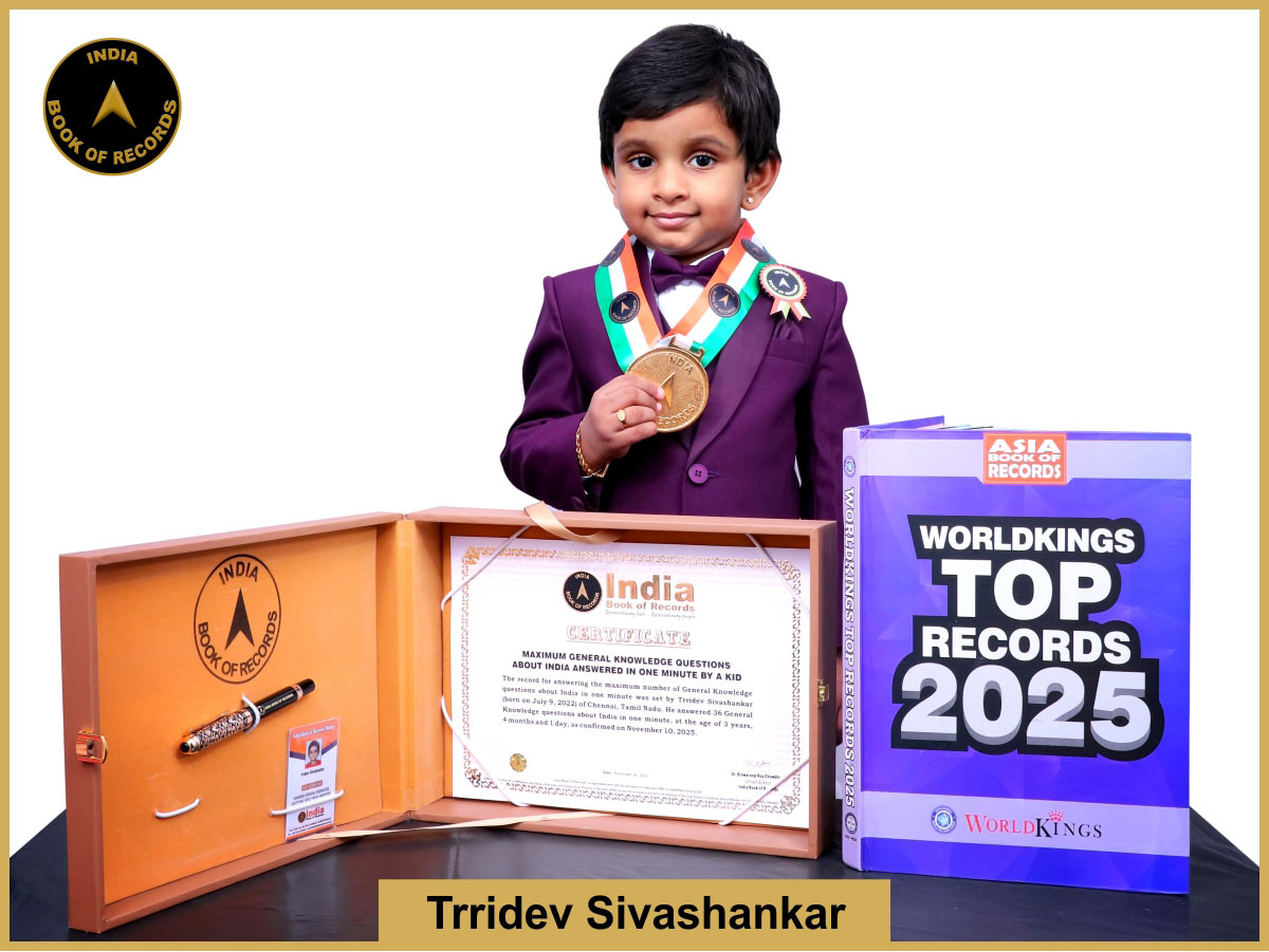 Maximum General Knowledge questions about India answered in one minute by a kid