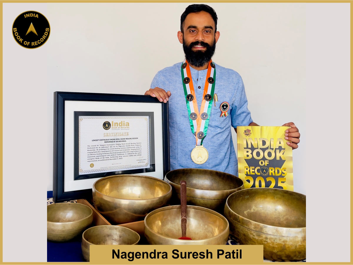 Longest Continuous Singing Bowl Sound Healing Session Performed by an Individual