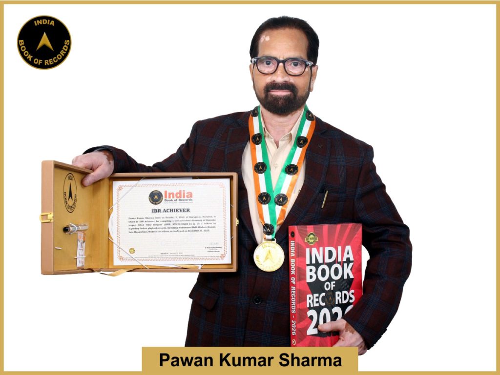 Pawan Kumar Sharma - IBR Achiever - India Book of Records