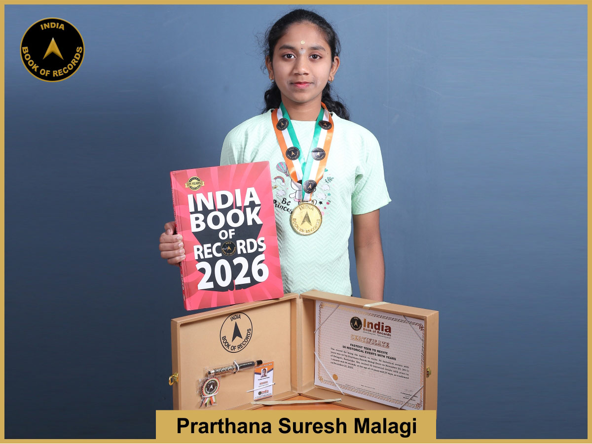 Fastest teen to recite 50 historical events with years