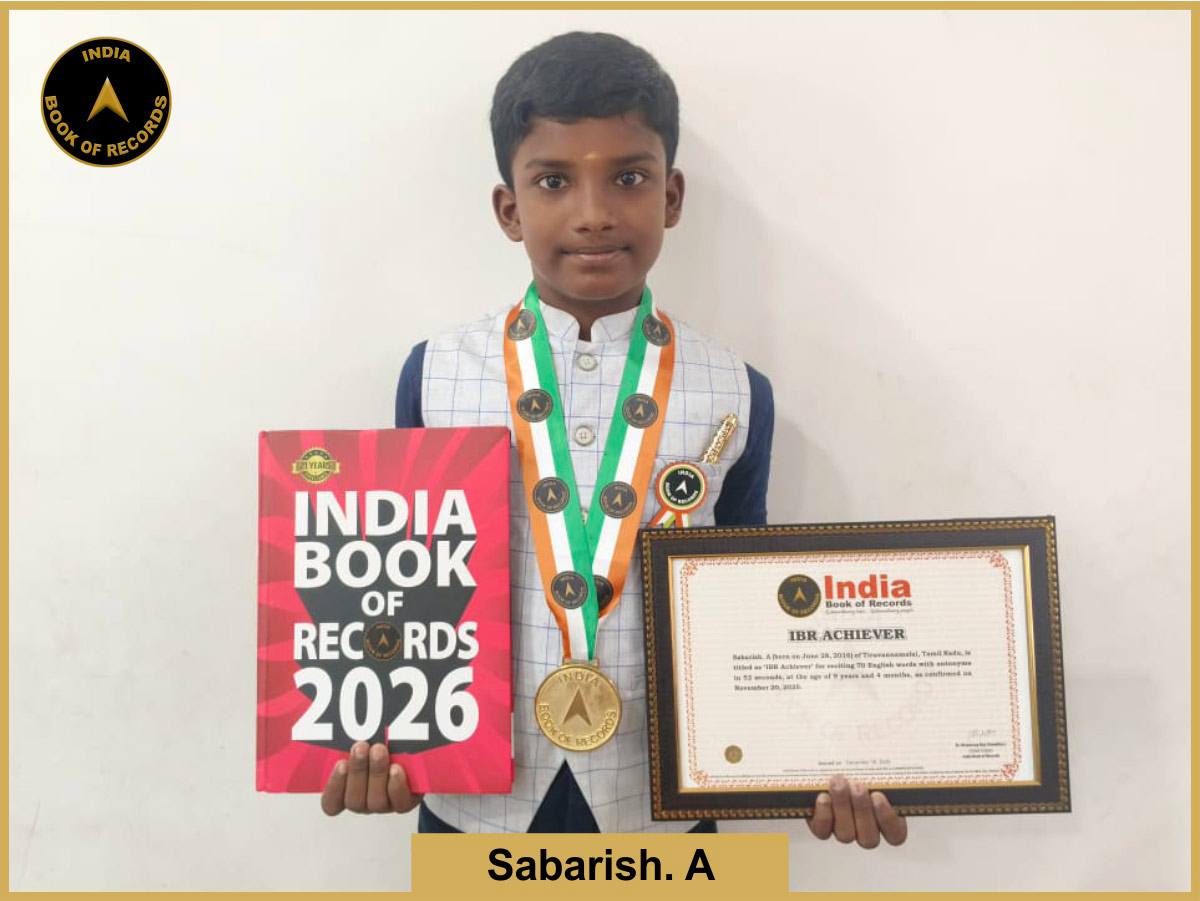 Sabarish. A – IBR Achiever