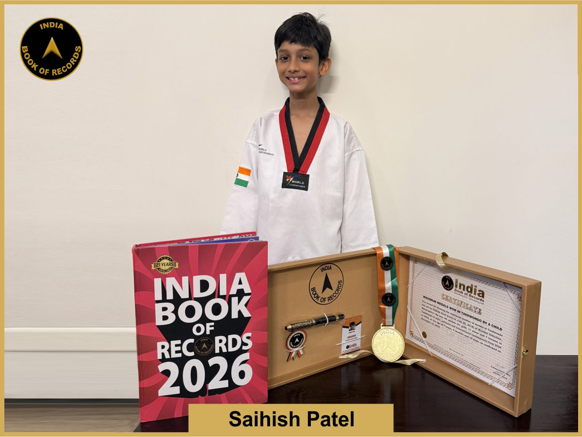 Maximum medals won in Taekwondo by a child