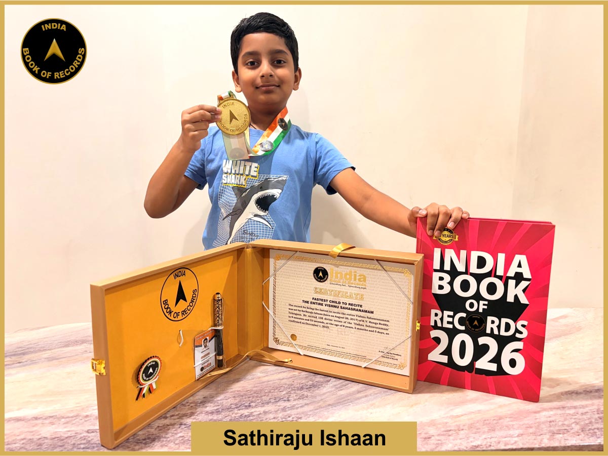 Fastest child to recite the entire Vishnu Sahasranamam
