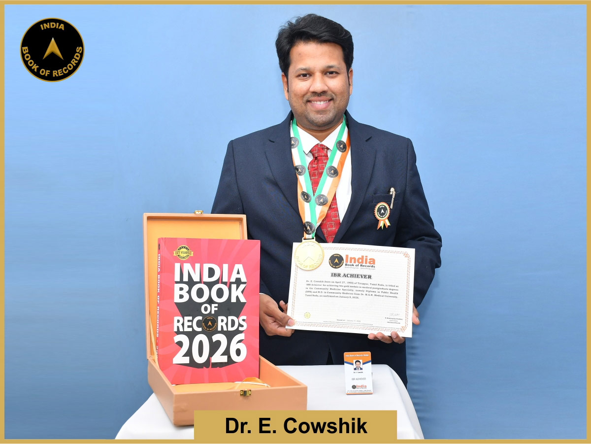 Dr. E. Cowshik – IBR Achiever