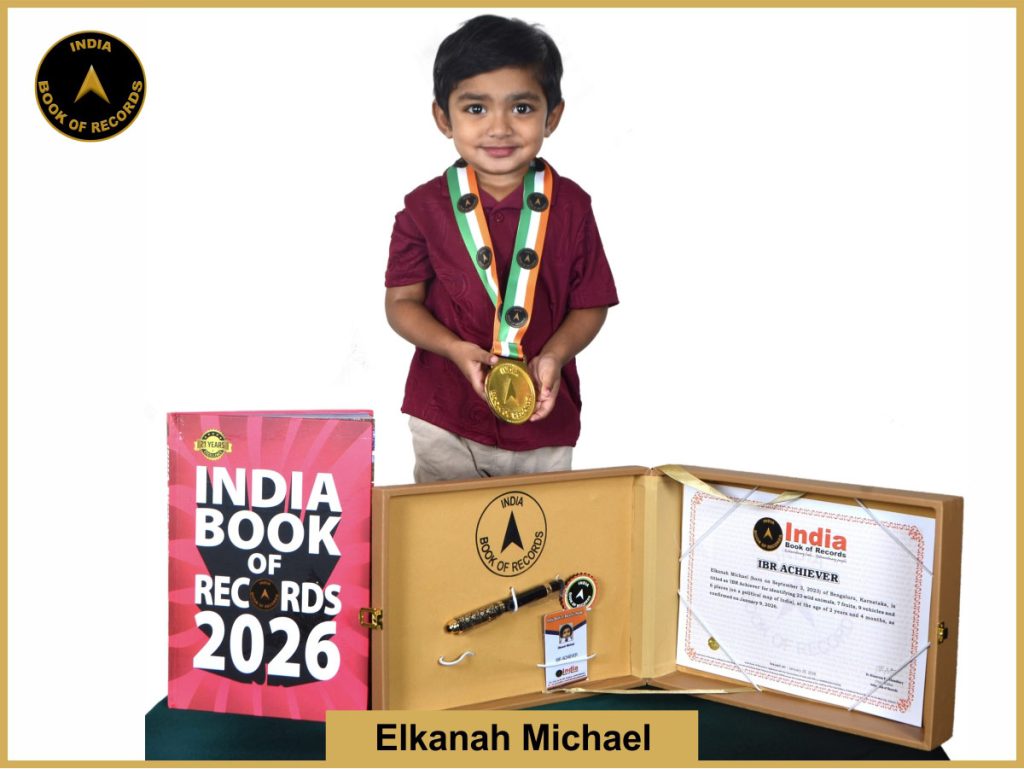 Image of Elkanah Michael with IBR Achiever certificate.