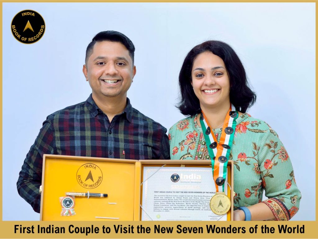 First Indian Couple to Visit the New Seven Wonders of the World