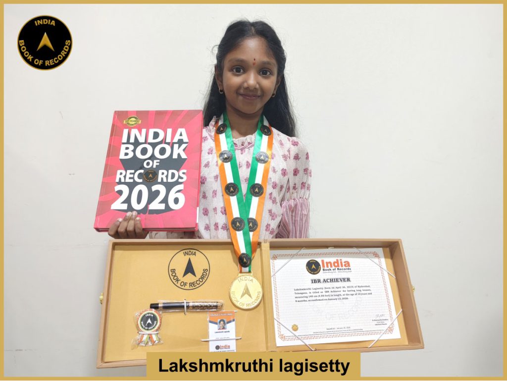 Image of Lakshmkruthi Lagisetty with IBR Achiever Certificate.