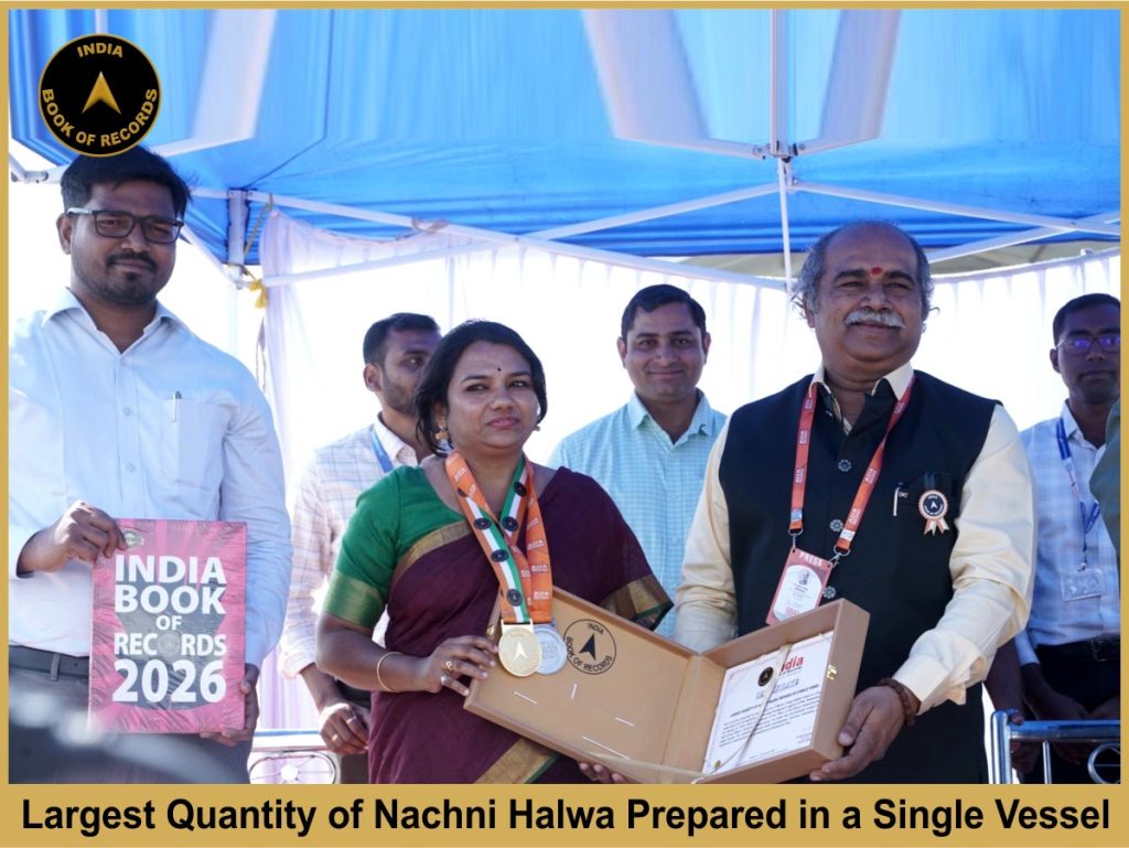 Largest Quantity of Nachni Halwa Prepared in a Single Vessel