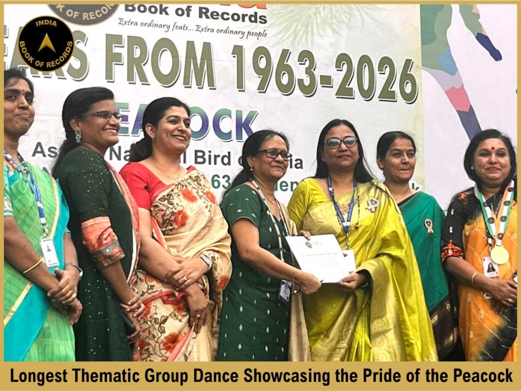 Longest Thematic Group Dance Showcasing the Pride of the Peacock