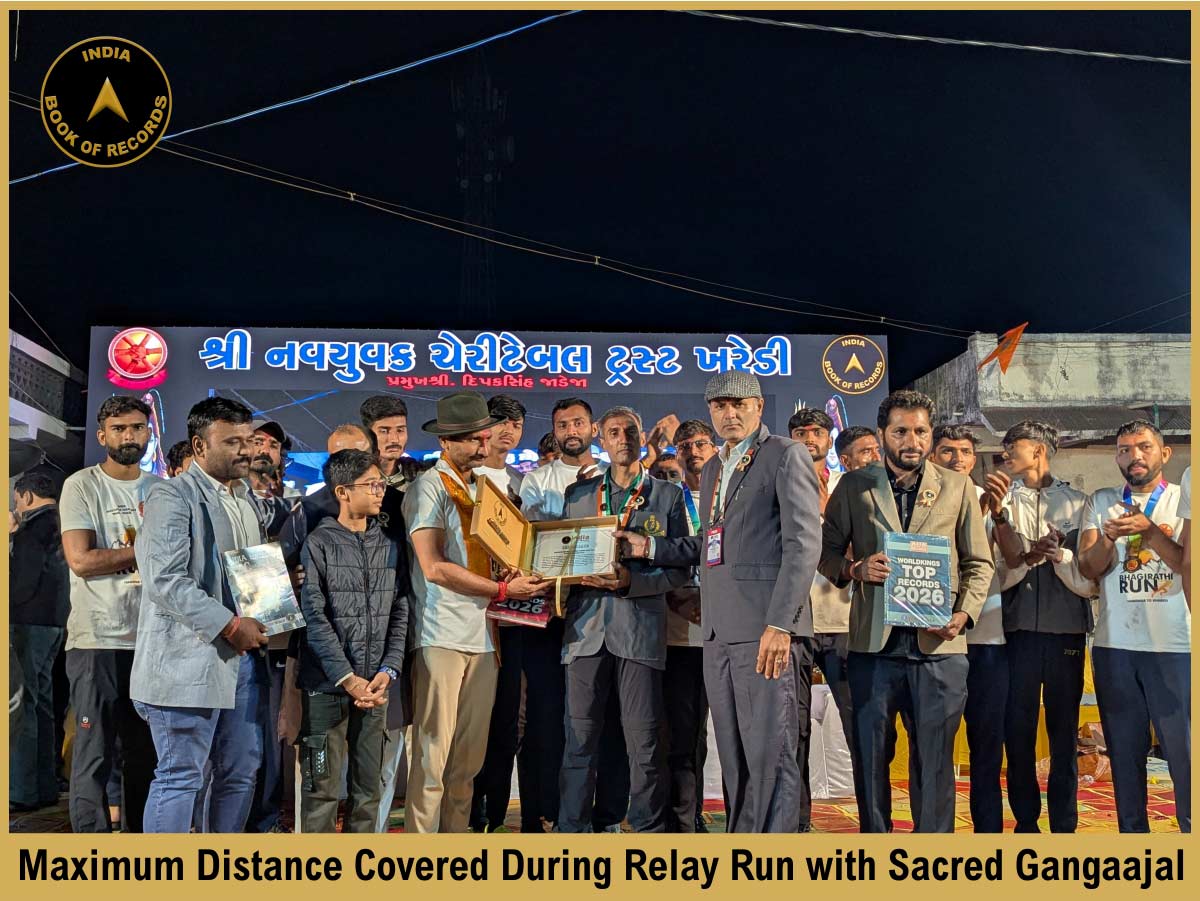 Maximum Distance Covered During Relay Run with Sacred Gangaajal