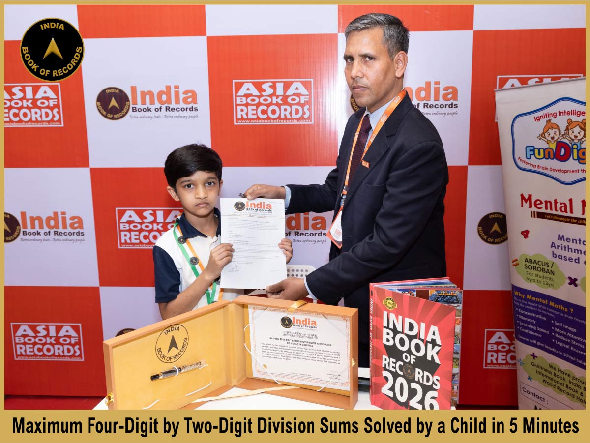Maximum Four-Digit by Two-Digit Division Sums Solved by a Child in 5 Minutes