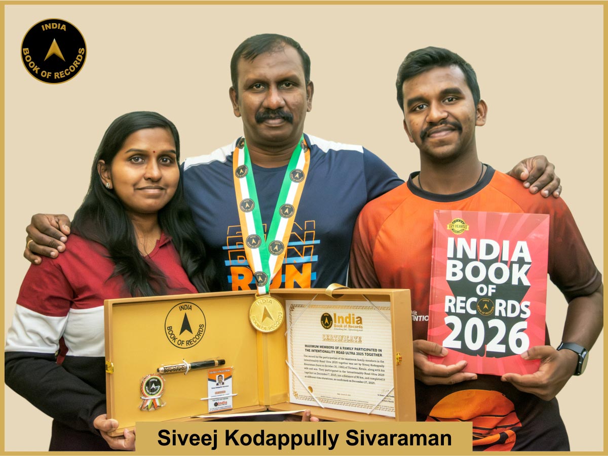 Maximum members of a family participated in the Intentionality Road Ultra 2025 together