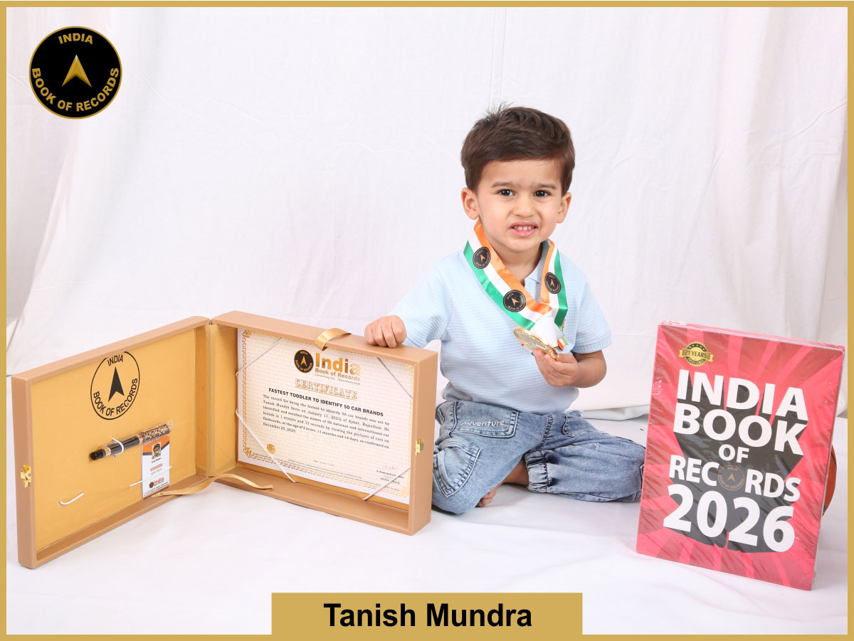 Fastest toddler to identify 50 car brands