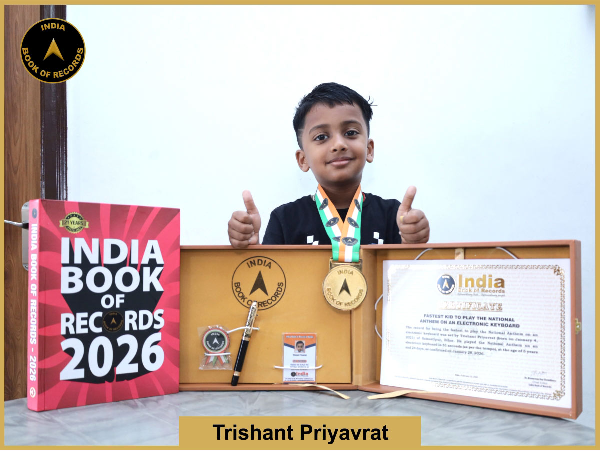 Fastest kid to play the National Anthem on an electronic keyboard