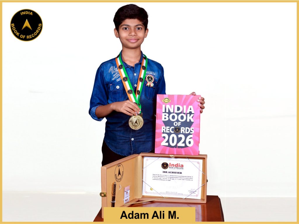 Image of Adam Ali M. with IBR Achiever certificate.