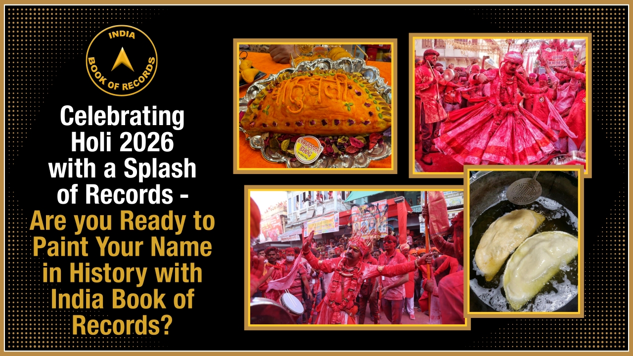 Celebrating Holi 2026 with a Splash of Records - Are you Ready to Paint Your Name in History with India Book of Records?