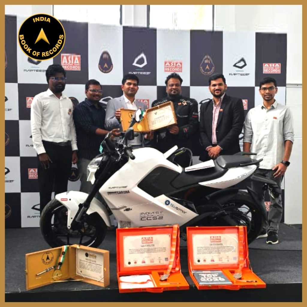 Highest Average Distance Achieved by a Production Electric Motorcycle