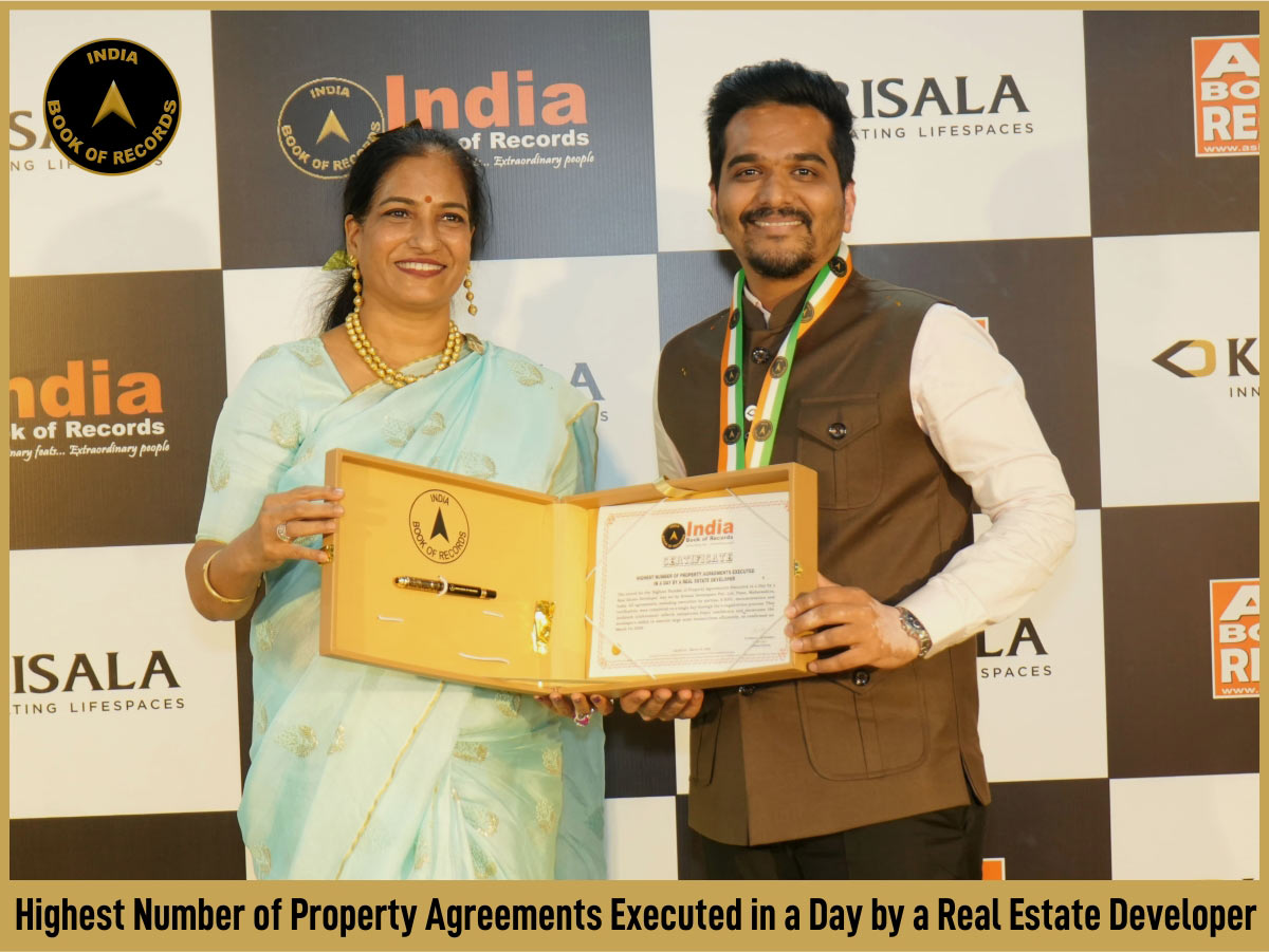 Highest Number of Property Agreements Executed in a Day by a Real Estate Developer