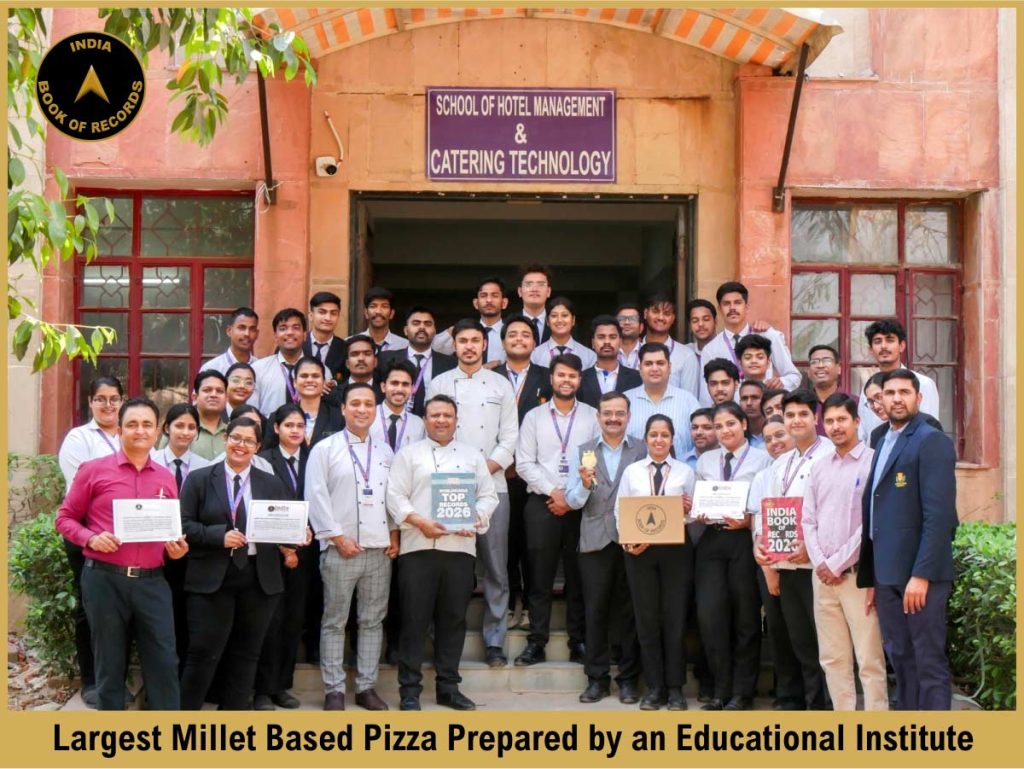Largest Millet Based Pizza Prepared by an Educational Institute