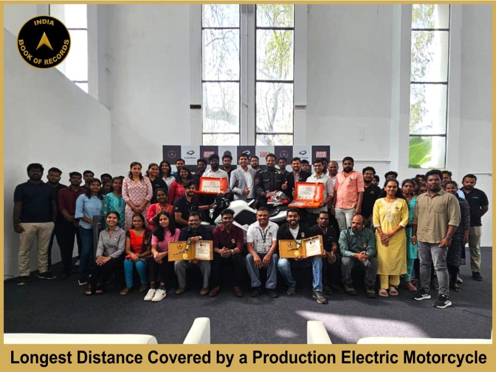 Longest Distance Covered by a Production Electric Motorcycle