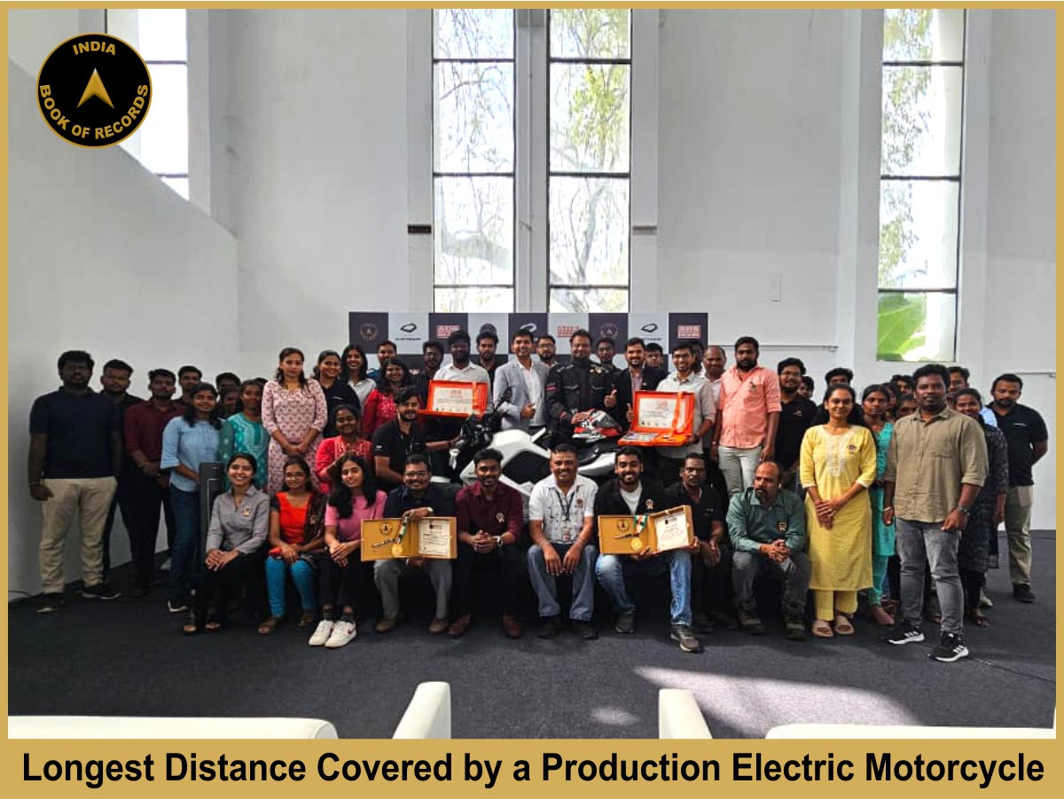Longest Distance Covered by a Production Electric Motorcycle