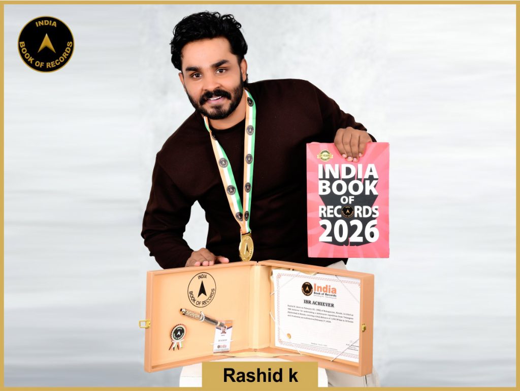 Image of Rashid K. with IBR Achiever certificate.