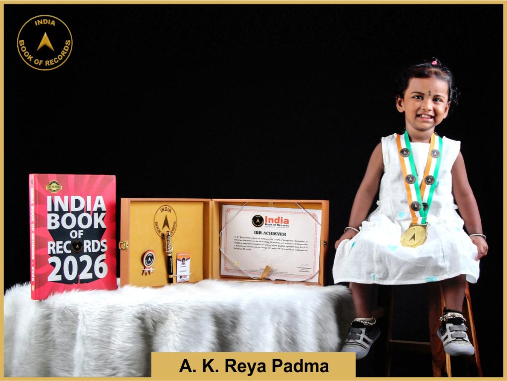 Image of A. K. Reya Padma with IBR Achiever certificate.